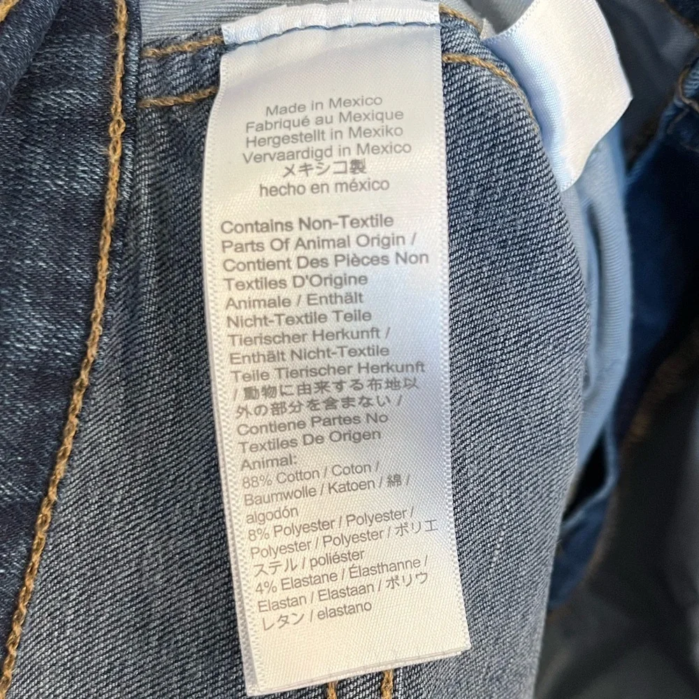 Madewell 10” High Rise Skinny 31T Dark Wash Raw Hem - Picture 8 of 8
